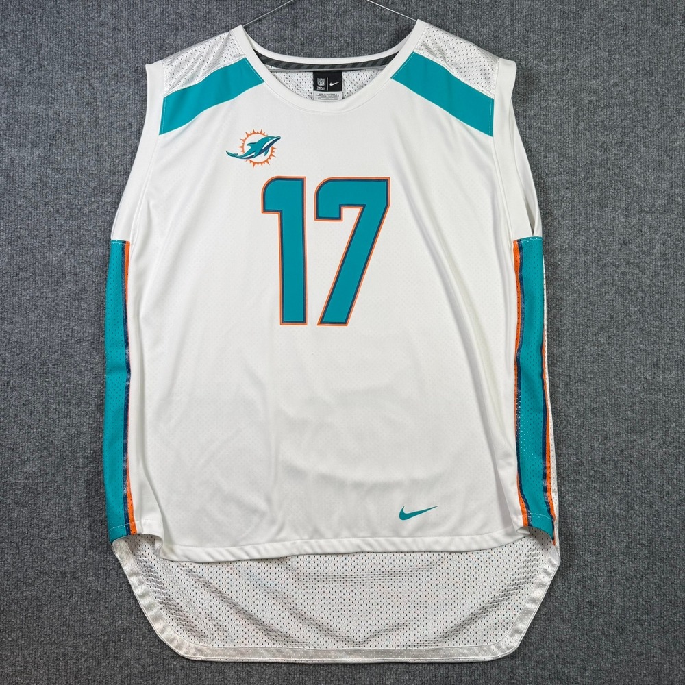 Nike Miami Dolphins Ryan Tannehill Jersey Mens XXL White 17 Tank 776194-100